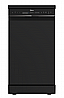 מדיח כלים צר 10 מערכות כלים מידאה Midea 6472 שחור