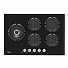 כיריים גז 5 להבות מידאה Midea 6738 זכוכית שחורה
