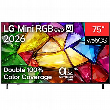 �������� ���� LG �75" 4K Mini RGB AI �LG 75MRGB85B6C