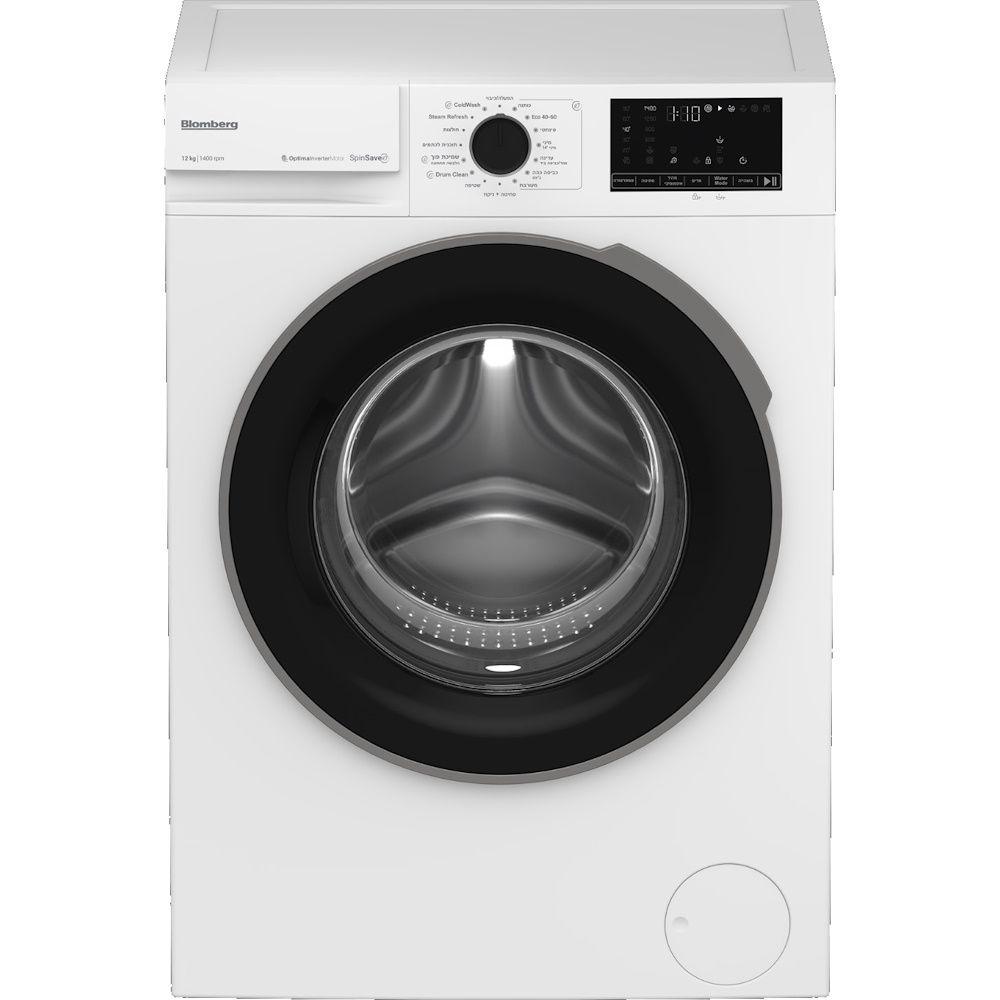 מכונת כביסה Blomberg BB1209NX 12 ק"ג 1400 סל"ד - ProSmart Inverter ו-SteamCure