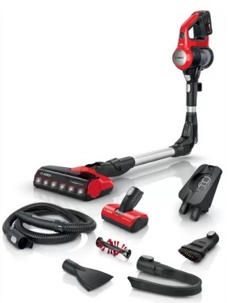 שואב אבק אלחוטי Bosch BCS711PET - מפרק מתקפל וחובטת לשיער חיות מחמד