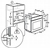 תנור בנוי 72 ליטר א.א.ג AEG BEE255632B FRAME-שחור