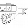 תנור בנוי עם תא אפיה ענק Bauknecht באוקנכט דגם BIR6EH8VS2PT