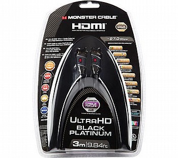 ��� HDMI ����� 3 �' ���� Monster Cable ��� BLACK PLATINUM 3M