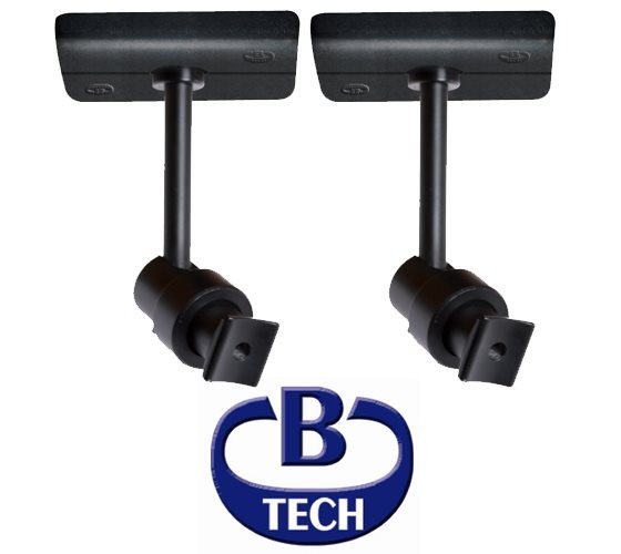 זוג מתקני תקרה וקיר לרמקולים B-Tech BT342 - עד 5 ק"ג