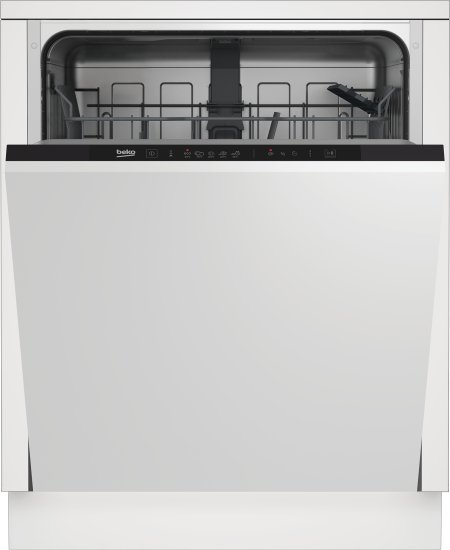 מדיח כלים אינטגרלי מלא בקו Beko DIN36423 ברוחב 60 ס"מ ל-13 מערכות כלים עם 5 תוכניות ו-LedSpot