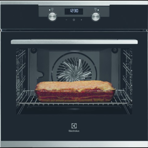 תנור בנוי Electrolux EOH7427X 71 ליטר נירוסטה - SurroundCook ו-2 מסילות טלסקופיות