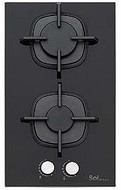 כיריים גז דומינו שחור סול דגם SOL F3GBCT533 כיריים גז דומינו שחור סול דגם SOL F3GBCT533