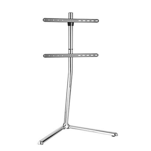 מעמד רצפתי מעוצב EAZO FS888C למסכים עד 65 אינץ' - כרום/ניקל