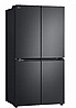 מקרר 4 דלתות מקפיא תחתון 665 ליטר אל ג'י LG GR728B נירוסטה שחורה
