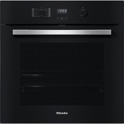 מילה תנור בנוי פירוליטי H 2765 BP 76 ליטר BlackLine – FlexiClip, PerfectClean, שחור