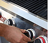 מנגל גז 4 מבערים + מבער צד סטנלי Stanley HABQ4010S נירוסטה