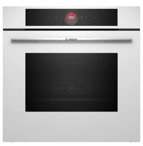 תנור בנוי Bosch HBG7741W1 Serie 8 71 ליטר לבן - פירוליטי, Air Fry ו-Home Connect