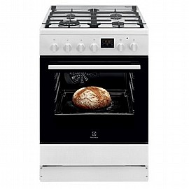 תנור משולב כיריים Electrolux אלקטרולוקס LKK620200W לבן תנור משולב כיריים Electrolux אלקטרולוקס LKK620200W לבן