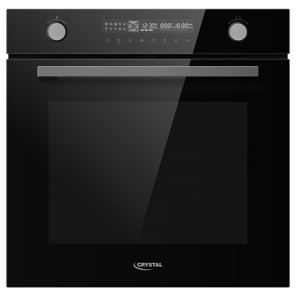 תנור בנוי Crystal MBO72GB 72 ליטר - Full Touch, מצב שבת וסגירה רכה