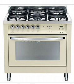 תנור משולב כיריים גז 5 להבות לופרה Lofra MSBIG96MFT קרם תנור משולב כיריים גז 5 להבות לופרה Lofra MSBIG96MFT קרם