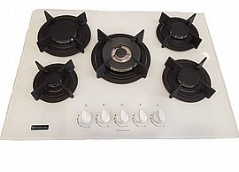 כיריים גז 5 להבות פראטלי Fratelli PFC75W זכוכית לבנה כיריים גז 5 להבות פראטלי Fratelli PFC75W זכוכית לבנה