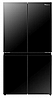 מקרר 4 דלתות 609 ליטר הייסנס Hisense RQ72BK זכוכית שחורה