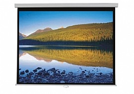 מסך הקרנה ידני קפיצי 305X305 ס"מ דגם: SinoScreen SI M305 מסך הקרנה ידני קפיצי 305X305 ס"מ דגם: SinoScreen SI M305
