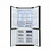 מקרר 4 דלתות 610 ליטר שארפ דגם Sharp SJR8911BK זכוכית שחורה