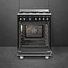 תנור משולב גז 4 להבות סמאג Smeg SSA60MBL2 שחור