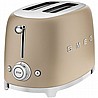 מצנם 2 פרוסות בעיצוב רטרו יוקרתי סמאג Smeg TFS01BR שמפניה