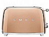 מצנם 2 פרוסות בעיצוב רטרו יוקרתי סמאג Smeg TFS01GP זהב ורוד