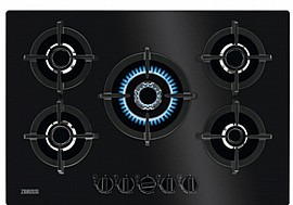 כיריים גז 5 להבות+מבער ווק זנוסי Zanussi ZGO78520BA שחור כיריים גז 5 להבות+מבער ווק זנוסי Zanussi ZGO78520BA שחור