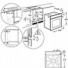 תנור בנוי 75 ליטר זנוסי דגם Zanussi ZOHNA7K1A